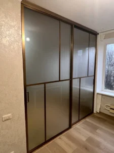 Перегородка золото с бронзой Zoniq — стеклянная межкомнатная перегородка, фото 3